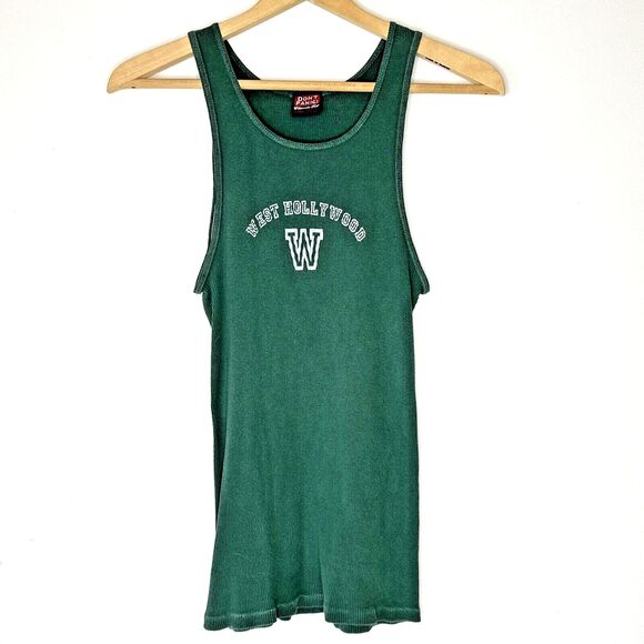 West Hollywood Green XL Tee youth tank summer pool y2k - Picture 1 of 4